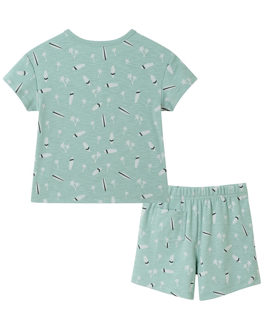 Andy & Evan Washed Surfboard Henley & Matching Short Set