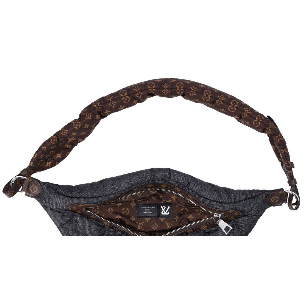 Louis Vuitton High Rise Collection Line Bum Bag Giant Monogram Denim Nylon
