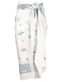 Ferragamo Women Arabesque Print Silk Sarong