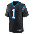 Carolina Panthers Number 1 Groom Black Game Jersey
