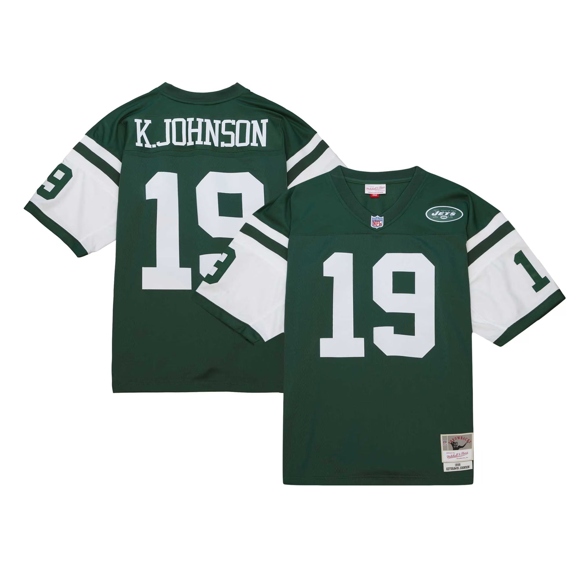 New York Jets Keyshawn Johnson Mitchell & Ness Green Legacy Replica Jersey
