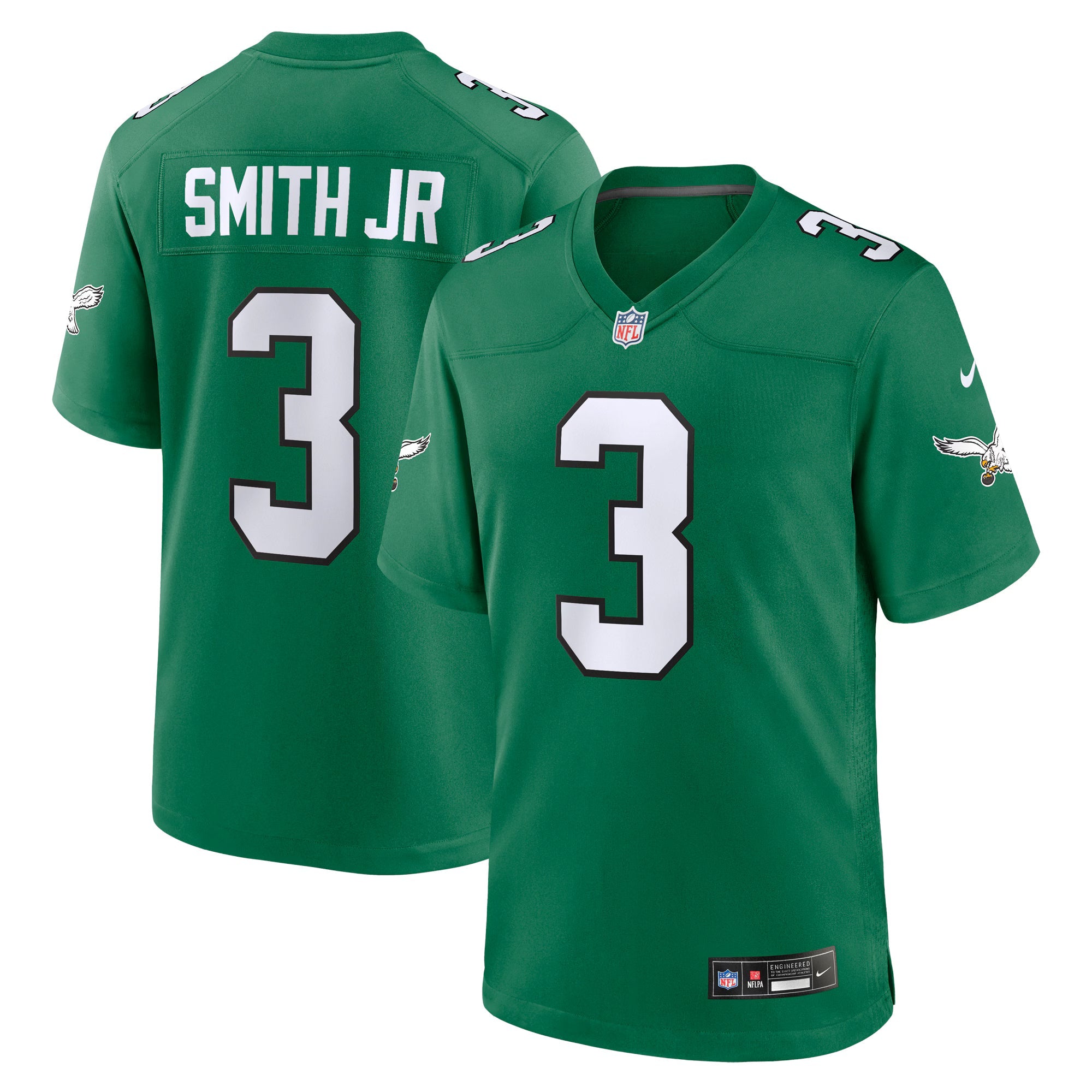 Philadelphia Eagles Nolan Smith Kelly Green Alternate Game Jersey