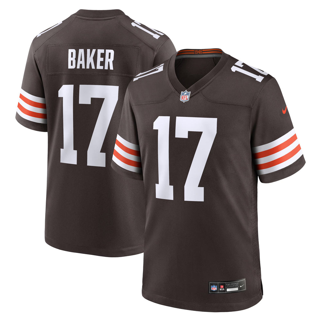 Cleveland Browns Jerome Baker Brown Team Game Jersey