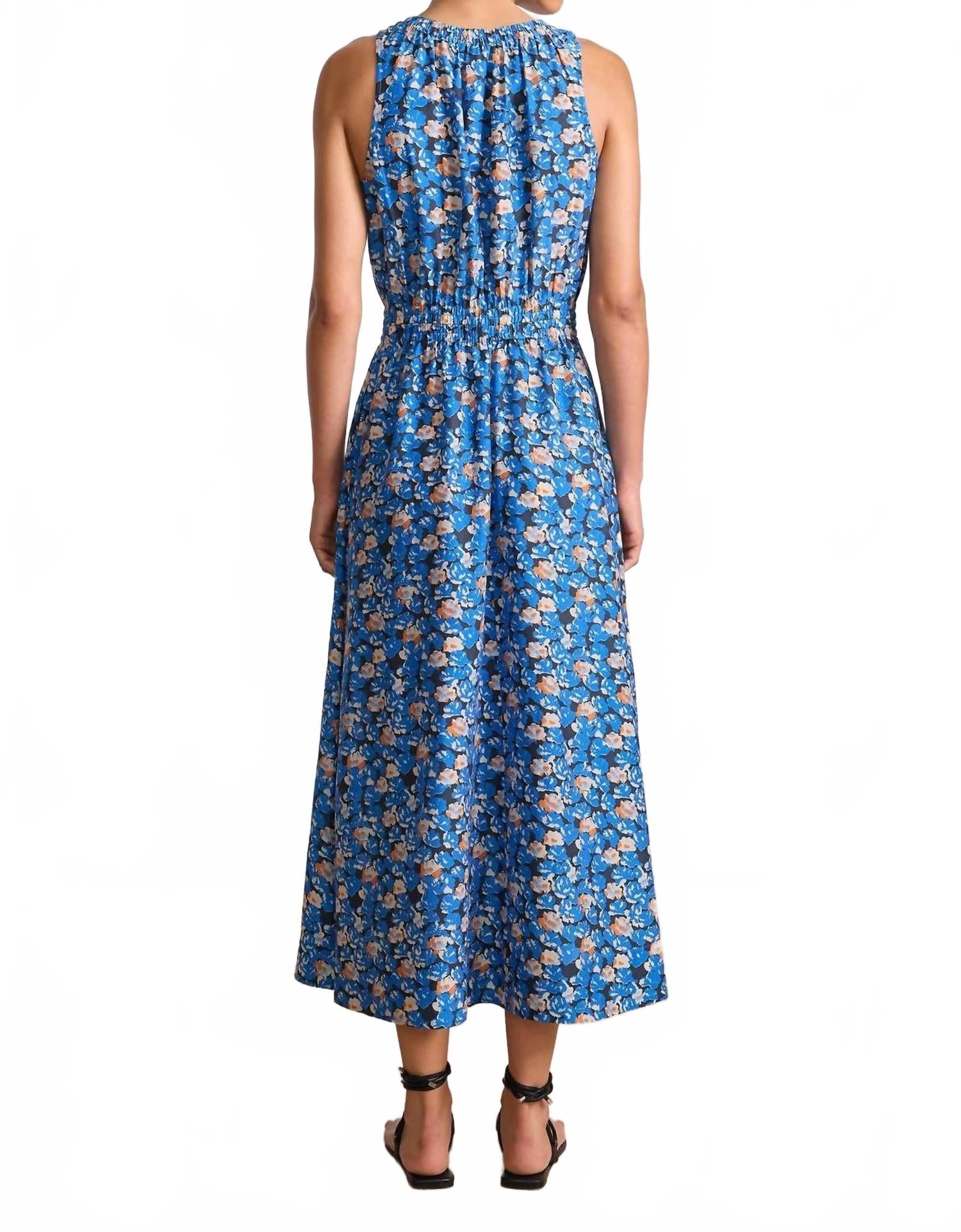 Bali Tank Dress In Florette Blue