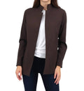 Ann Twill Tech Jacket In Brown
