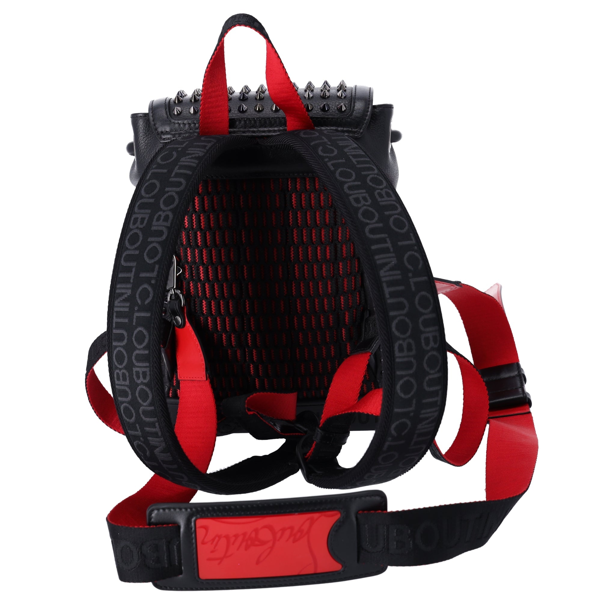 Christian Louboutin Explorer Funk Small Backpack 3215038 Black Red