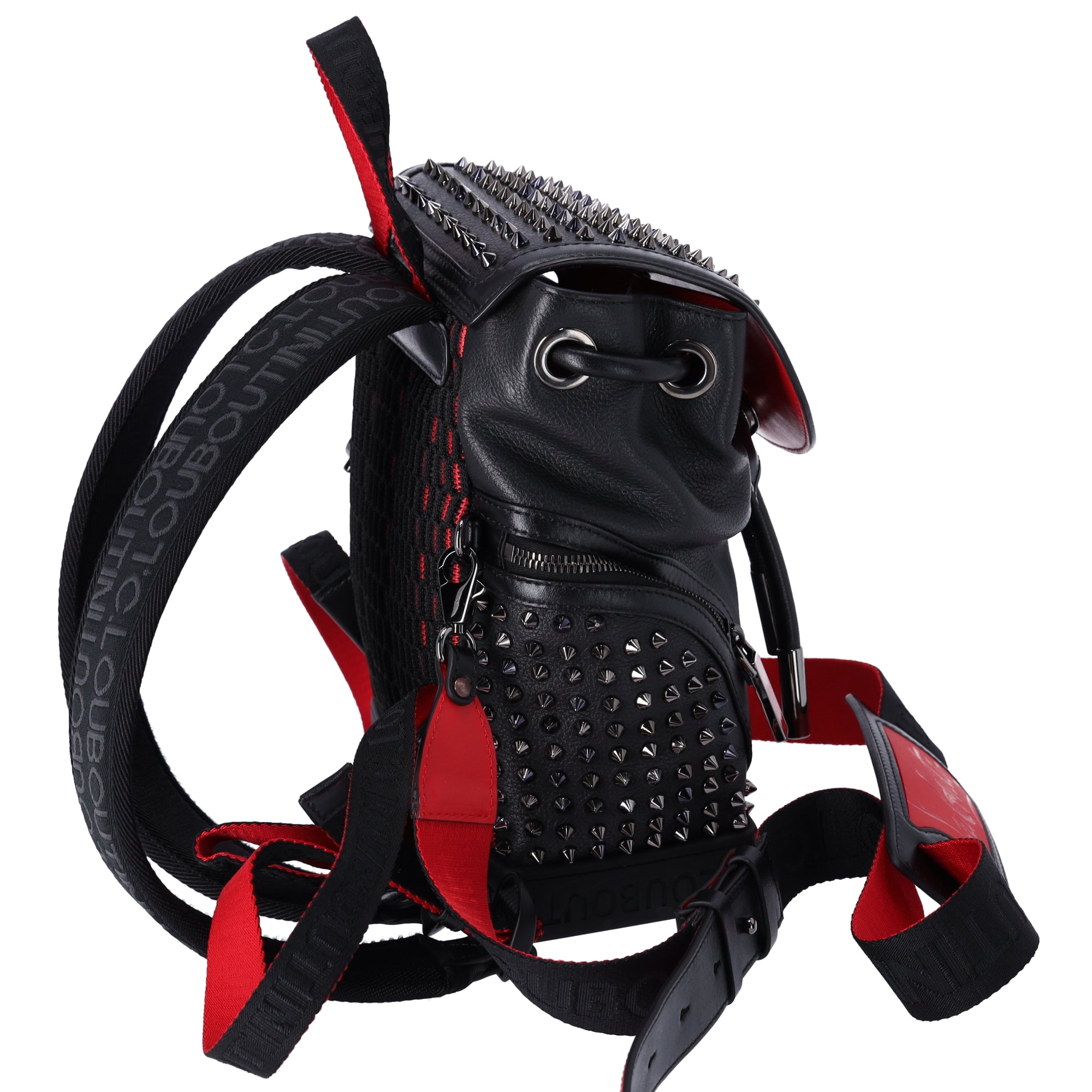 Christian Louboutin Explorer Funk Small Backpack 3215038 Black Red