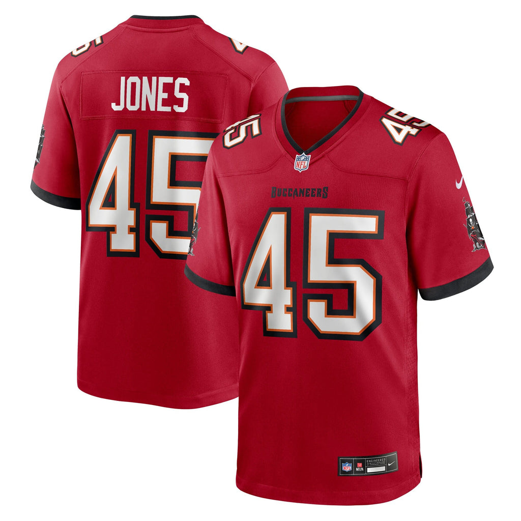 Tampa Bay Buccaneers Deion Jones Red Team Game Jersey