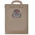 Christian Louboutin Trick Track Large Handbag 1175038 Khaki Leather