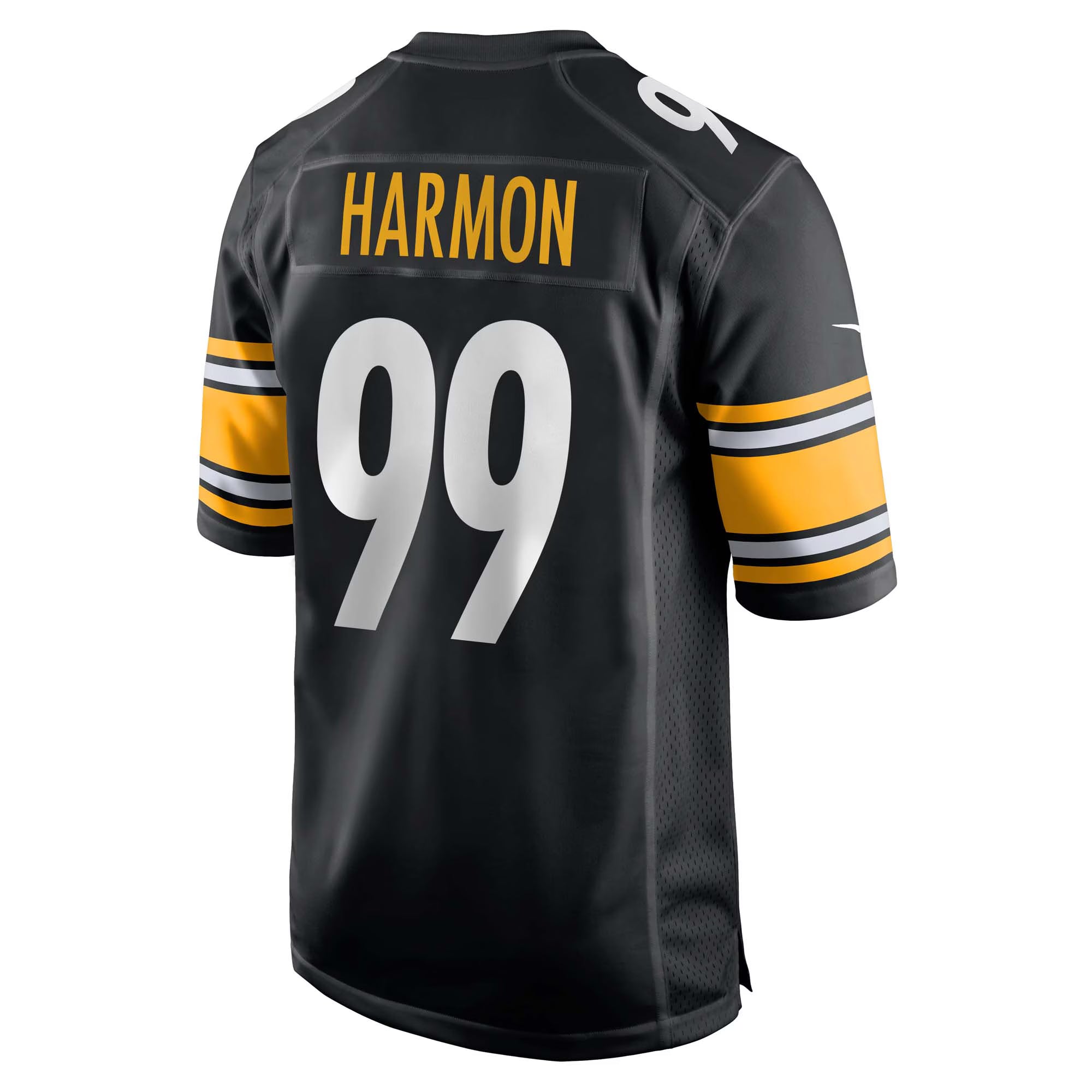Pittsburgh Steelers Derrick Harmon Black 2025 NFL Draft First Round Pick Game Jersey