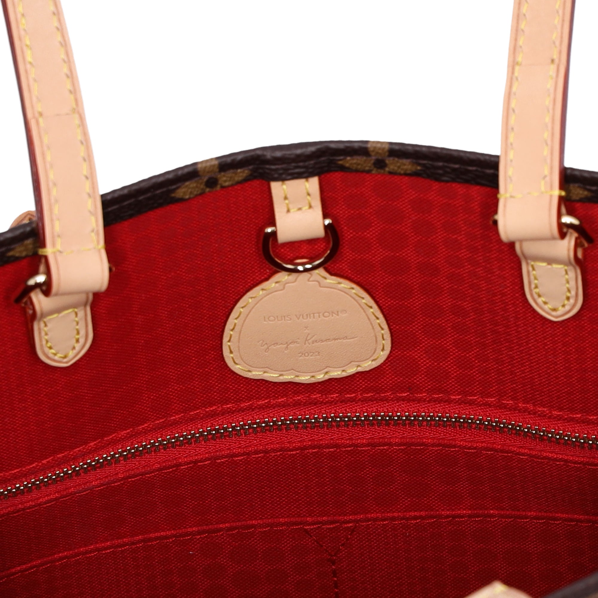 Louis Vuitton x Yayoi Kusama Onthego MM Tote Brown Monogram Polka Dots