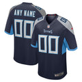 Tennessee Titans Navy Custom Jersey