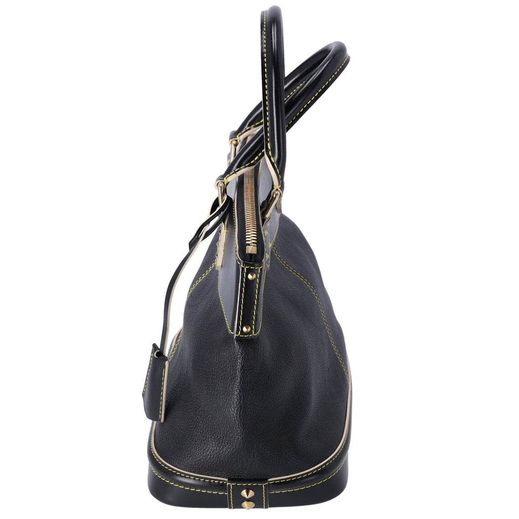 Louis Vuitton Lockit PM Handbag M91888 Black Lambskin Leather