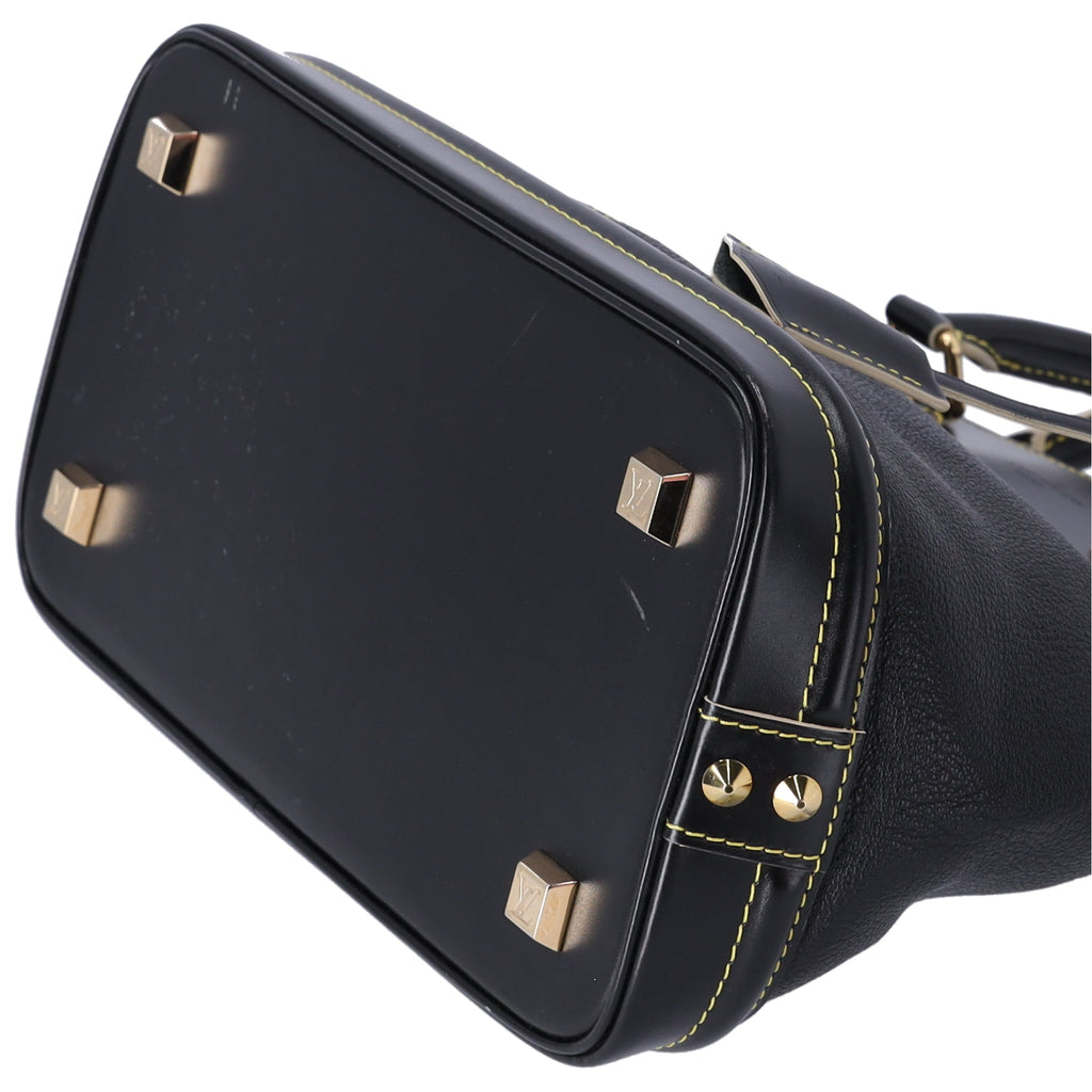 Louis Vuitton Lockit PM Handbag M91888 Black Lambskin Leather
