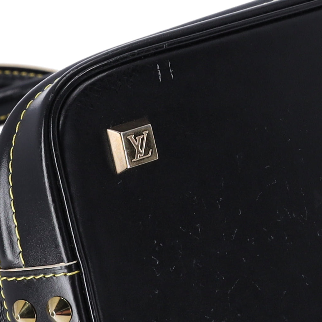 Louis Vuitton Lockit PM Handbag M91888 Black Lambskin Leather