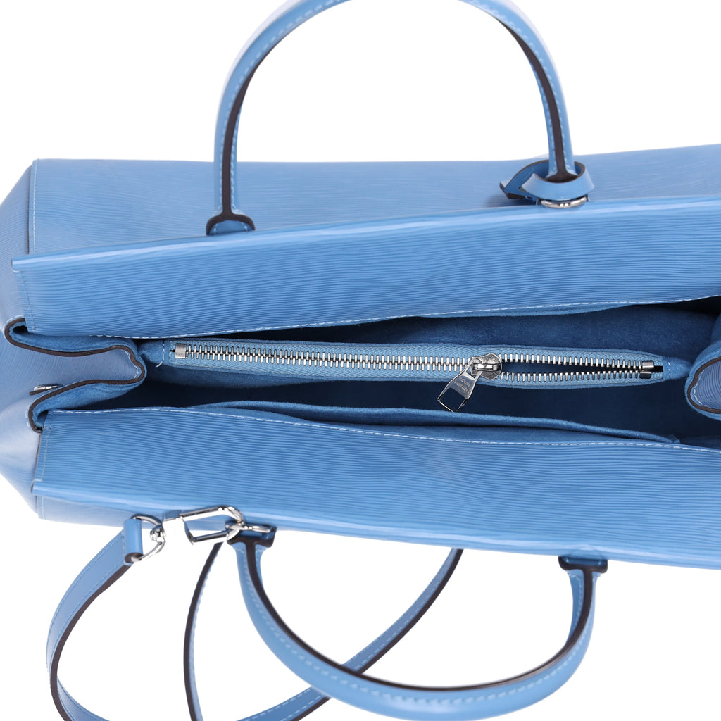 Louis Vuitton Marly MM Epi Handbag M94661 Bleuet Epi Leather Light Blue