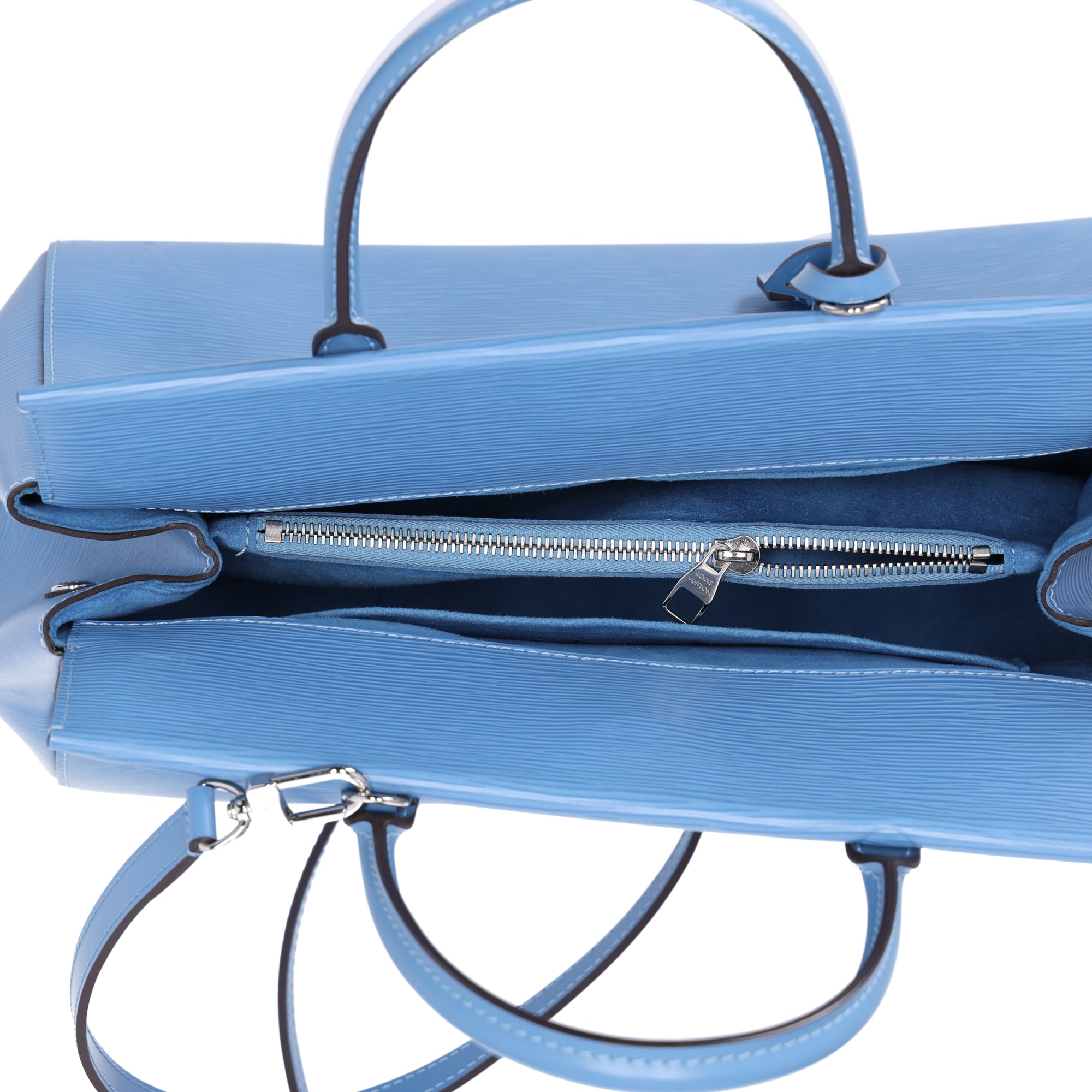 Louis Vuitton Marly MM Epi Handbag M94661 Bleuet Epi Leather Light Blue