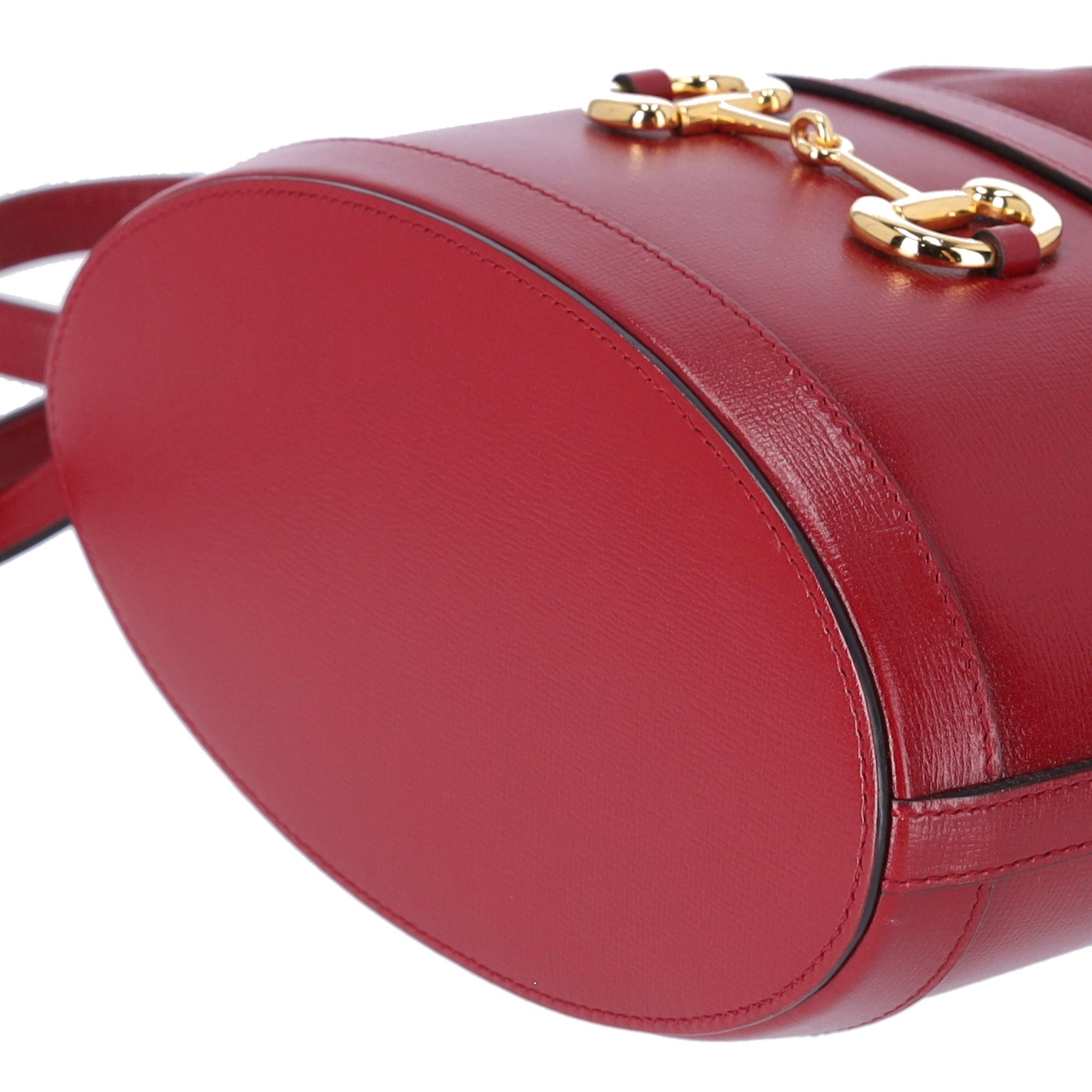GUCCI Horsebit 1955 Bucket Bag Shoulder Bag 602118 Bordeaux Leather