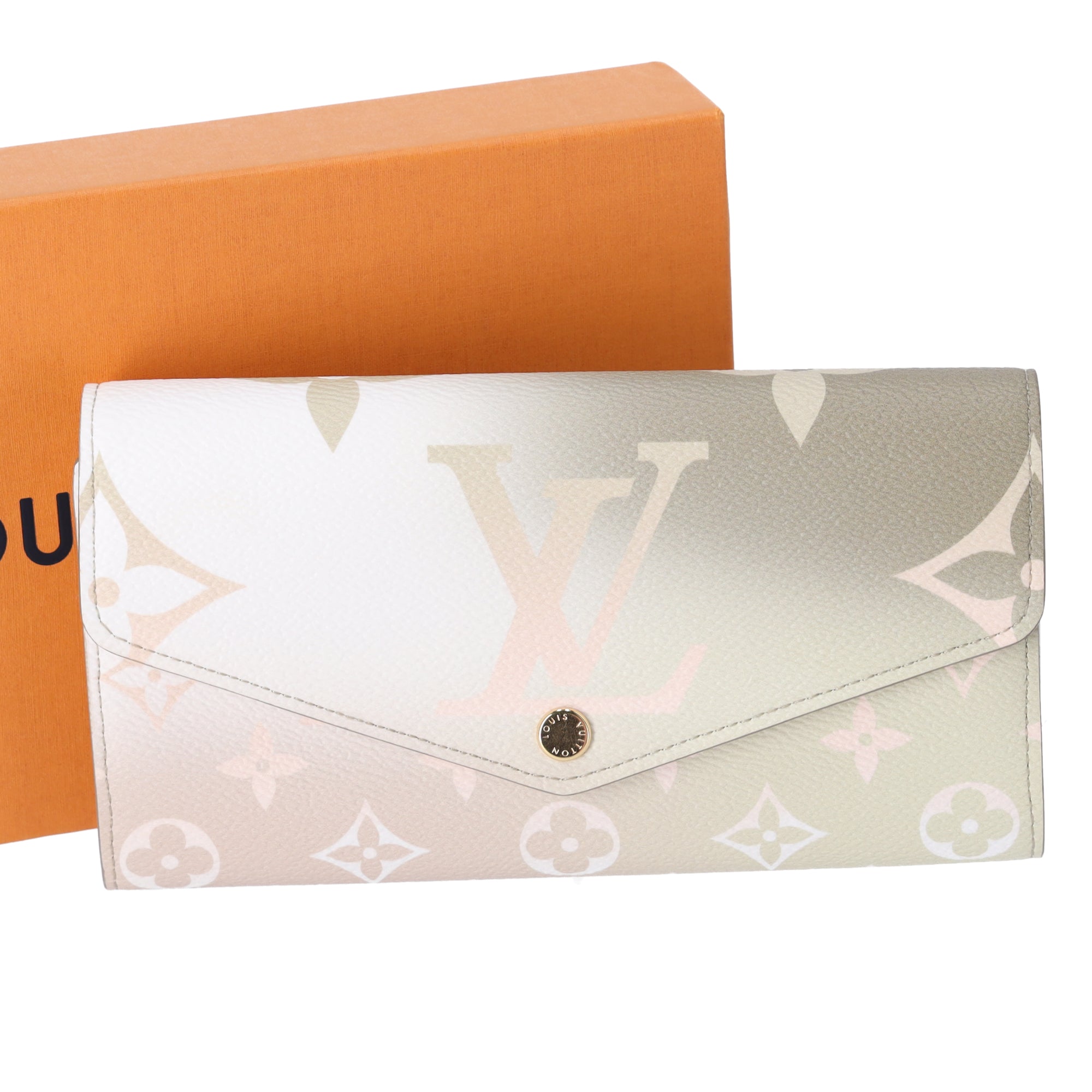 Louis Vuitton Sarah Wallet Spring In The City Long Wallet M81276 Sunset Khaki