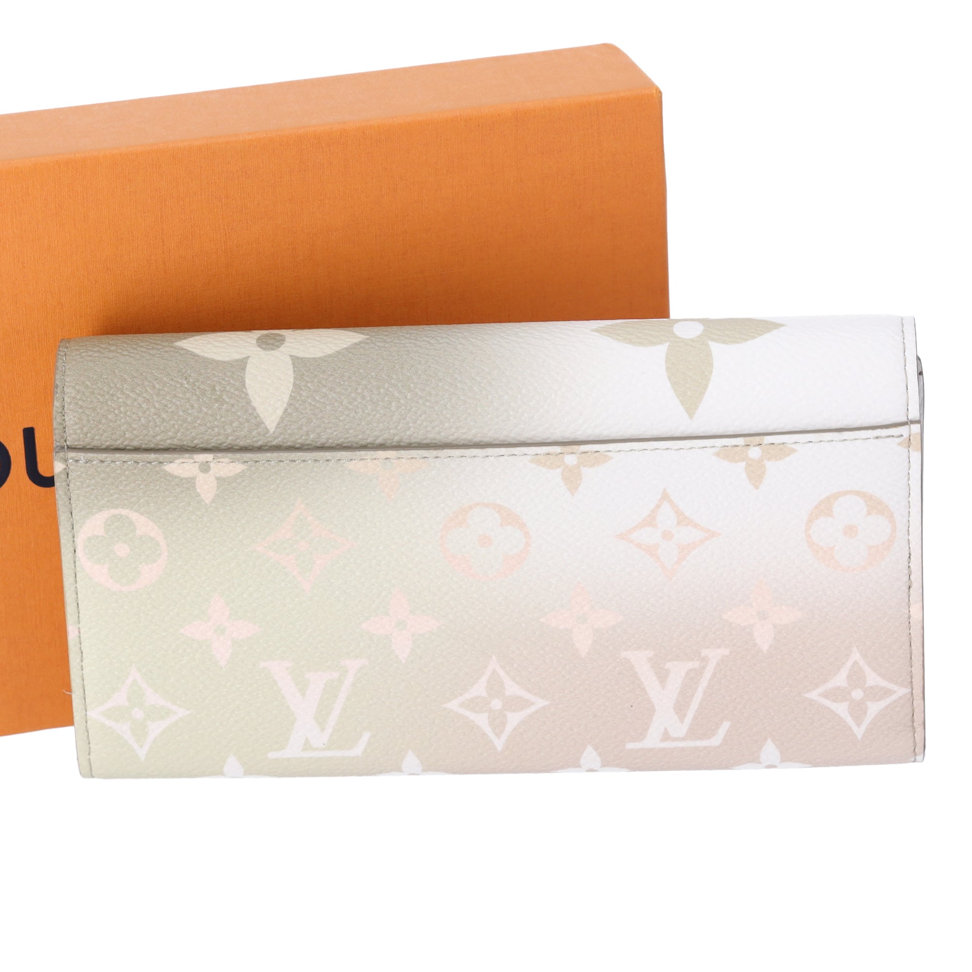 Louis Vuitton Sarah Wallet Spring In The City Long Wallet M81276 Sunset Khaki