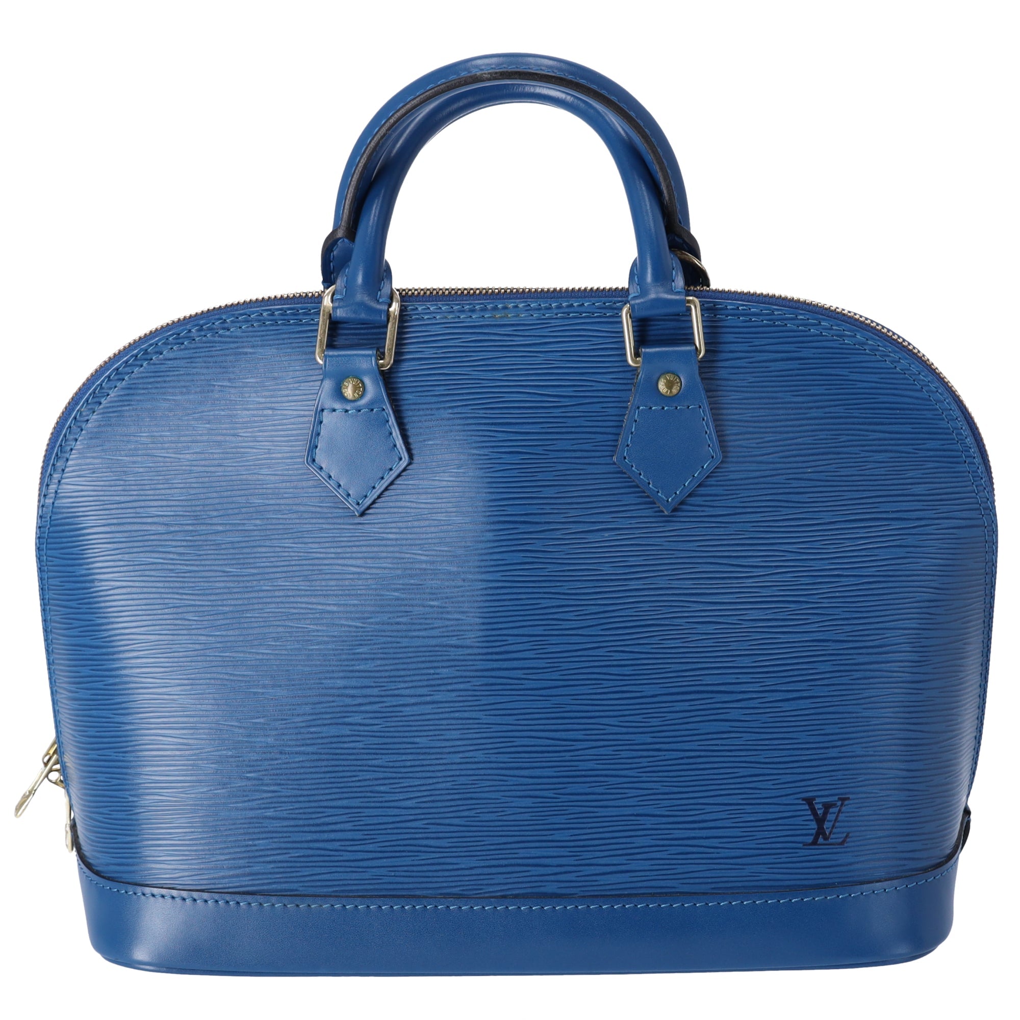 Louis Vuitton Alma Epi Handbag M52145 Toledo Blue Epi Leather