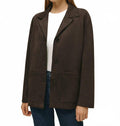 Hayes Suede Jacket In Mahogany