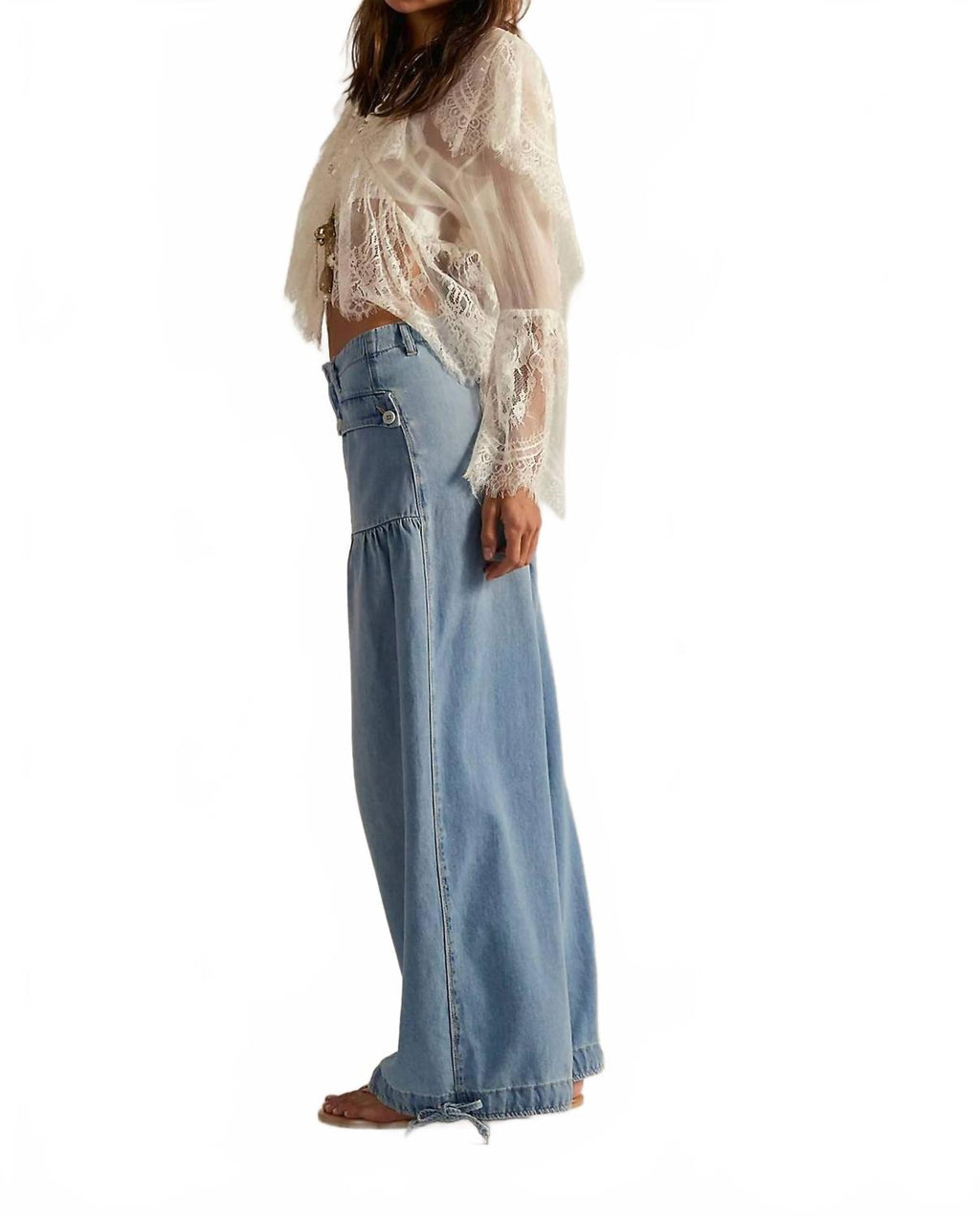 Lotus Balloon Jeans In Bijou Blue