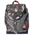 Christian Louboutin Explorafunk Backpack Black White Multi Jacquard Leather