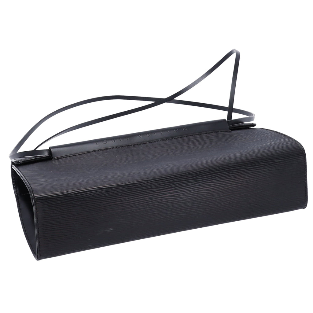 Louis Vuitton Dinard Epi Shoulder Bag M52022 Black Leather