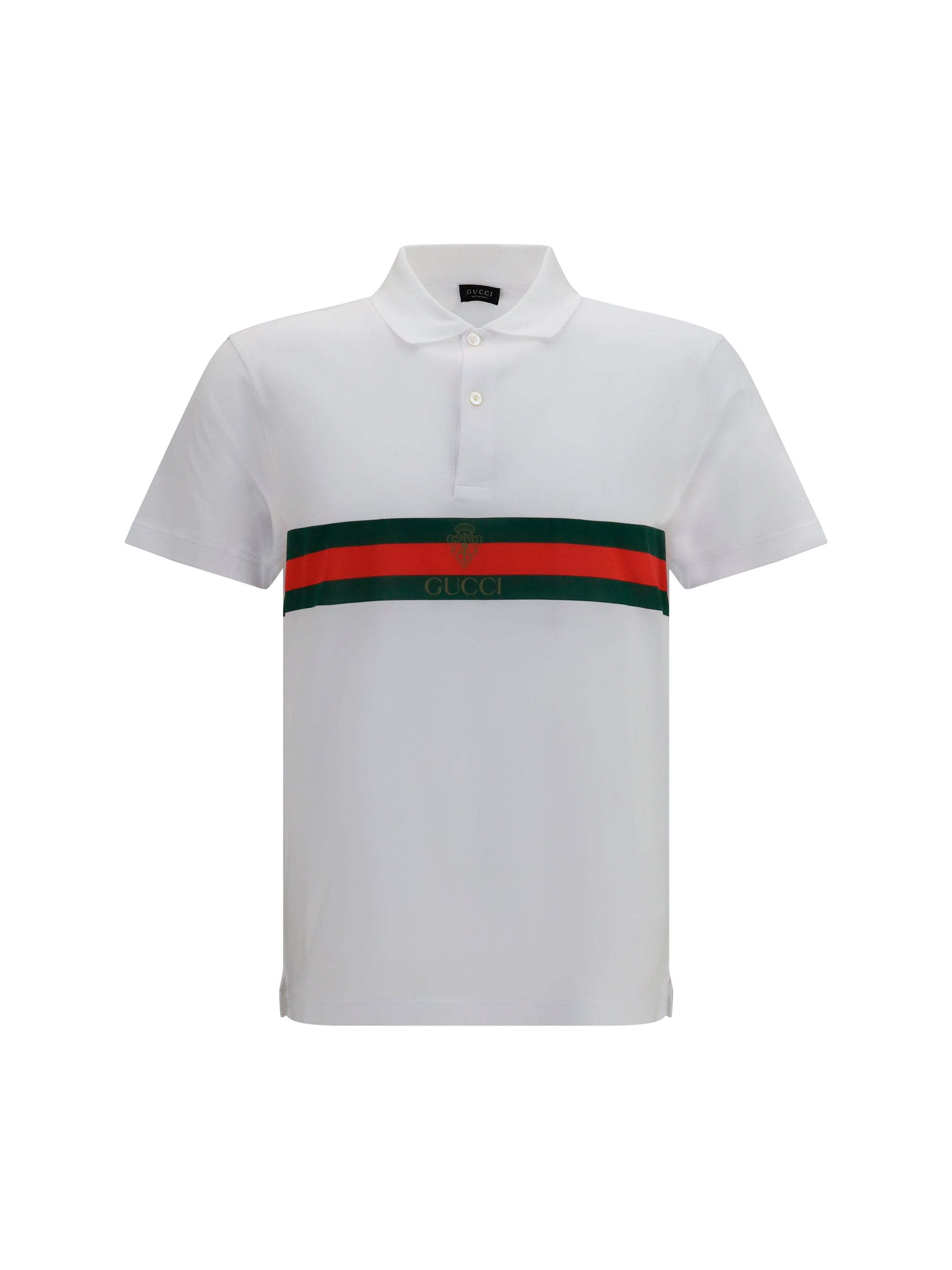 Gucci Men Cotton Jersey Polo Shirt With Web