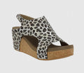 Women's Carley Wedge Sandal In Silver Leopard