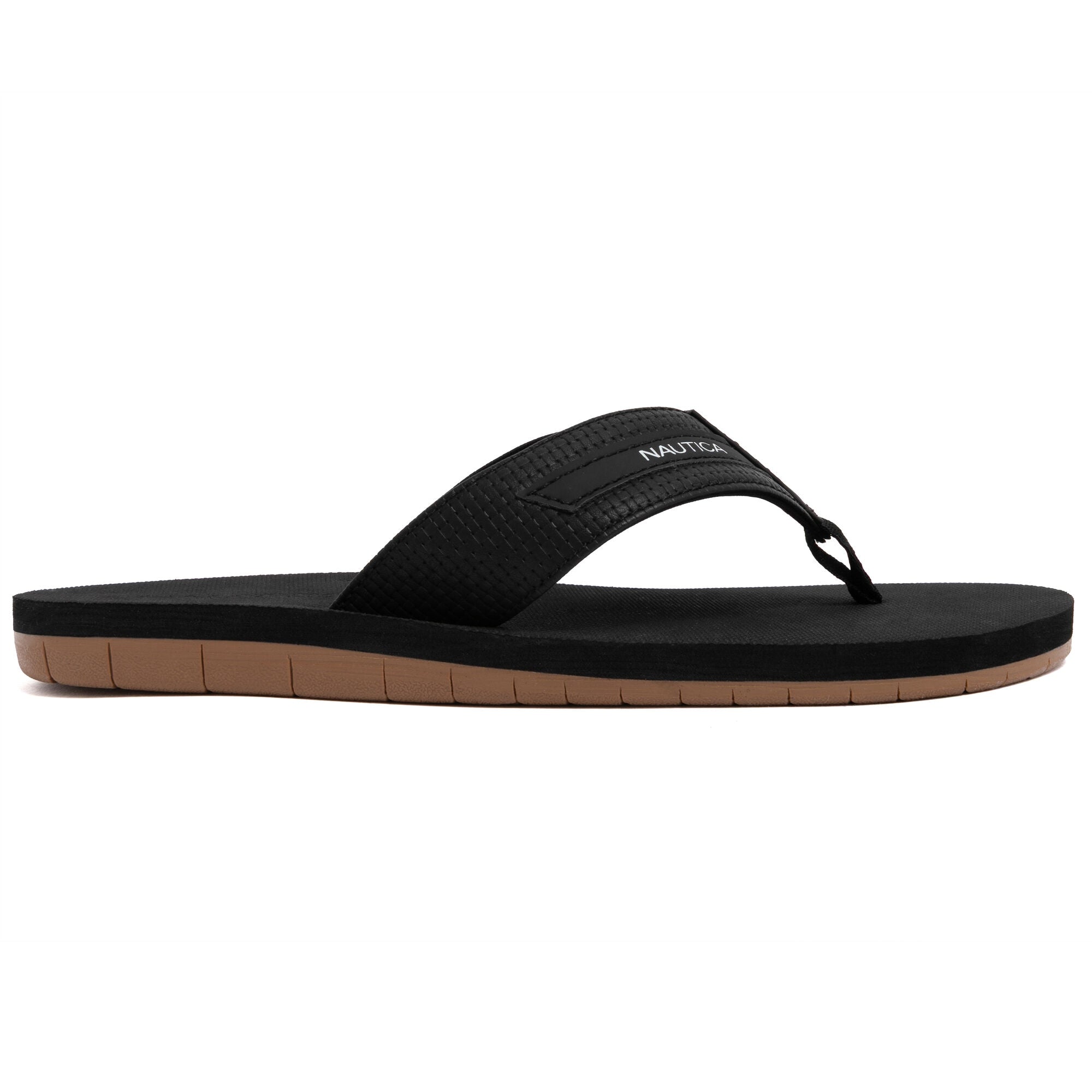 Nautica Mens Logo Flip-Flop