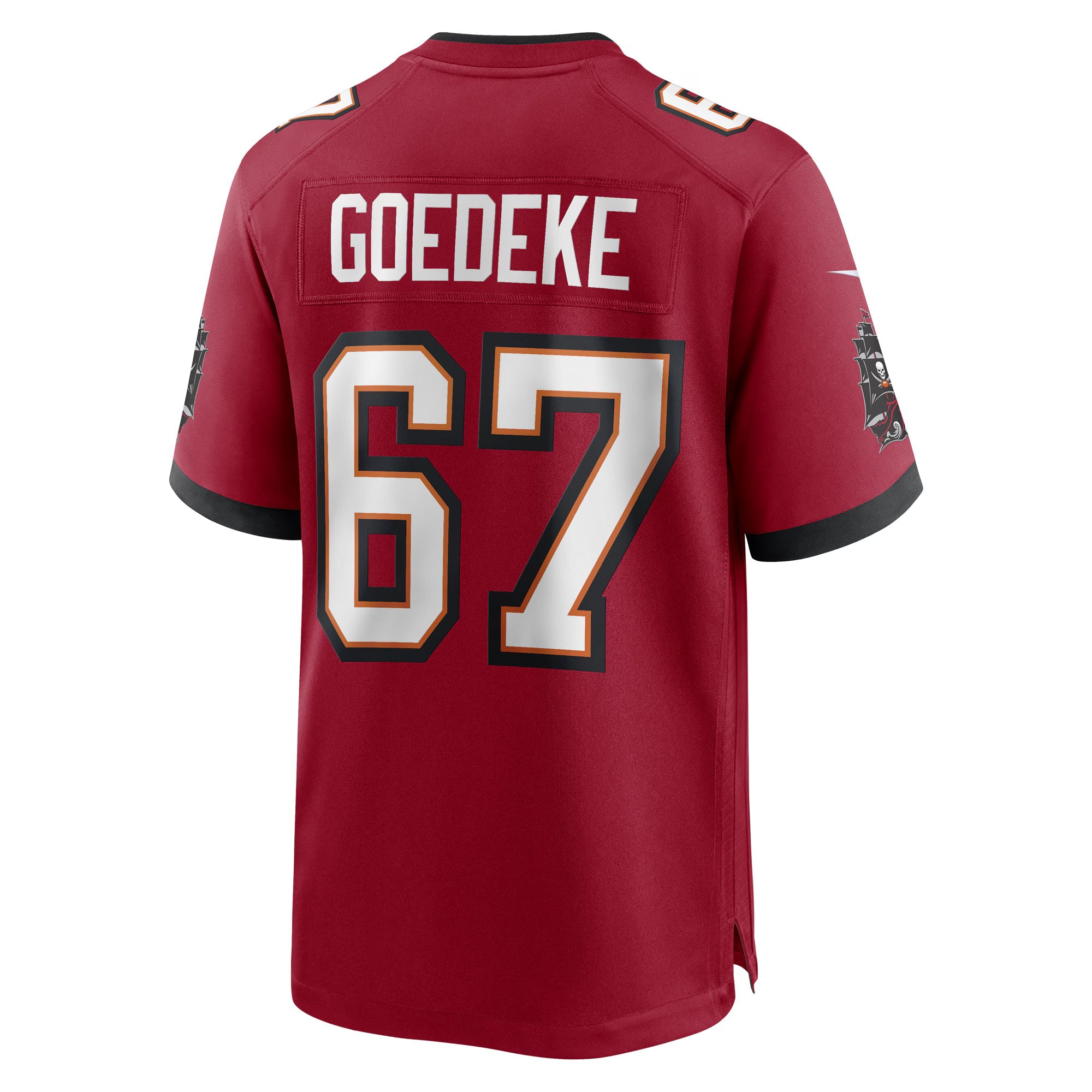 Tampa Bay Buccaneers Luke Goedeke Red Game Player Jersey