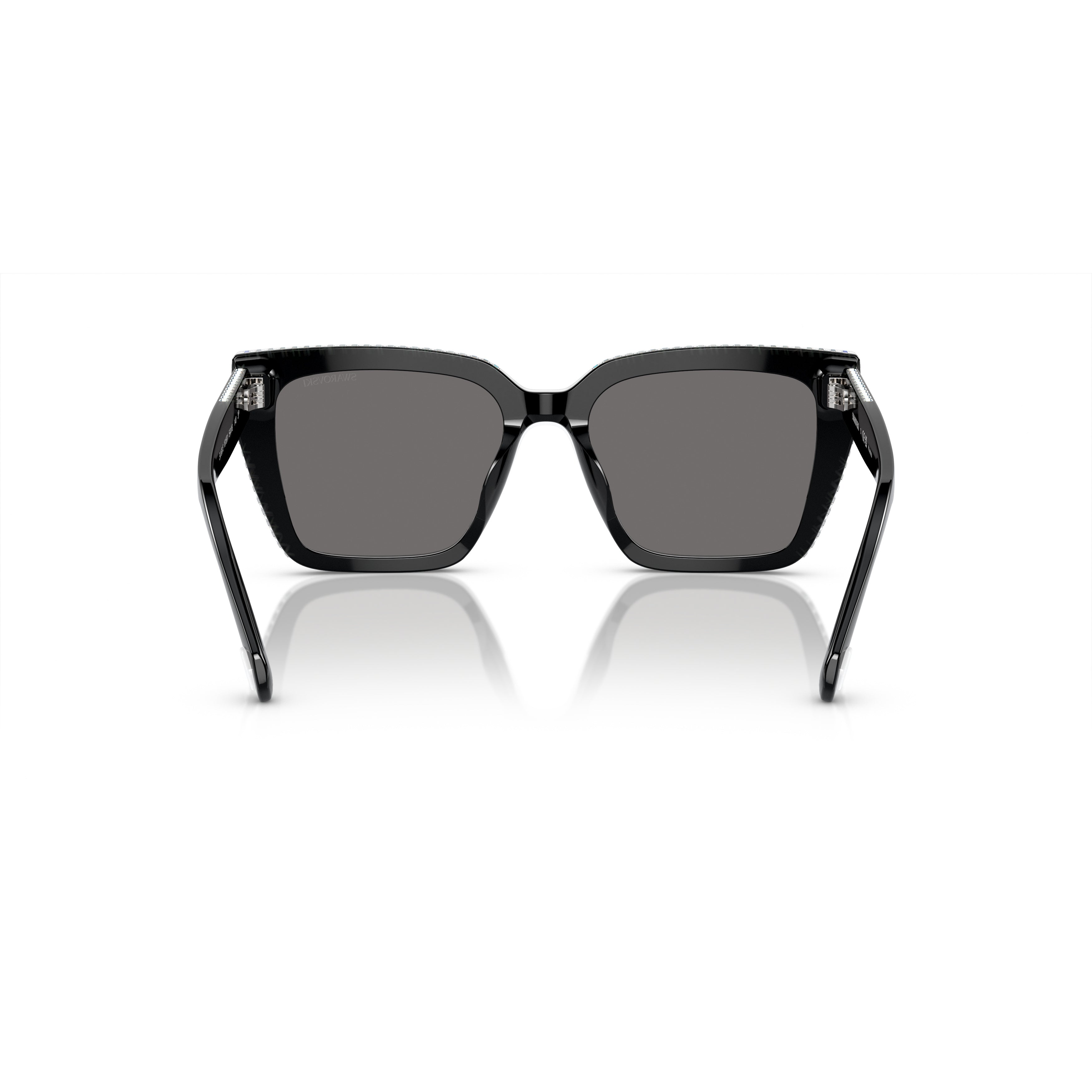 0Sk6013 Oversized Square Frame Sunglasses with Crystal Accents