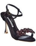 Manolo Blahnik Finah 90 Satin Sandal