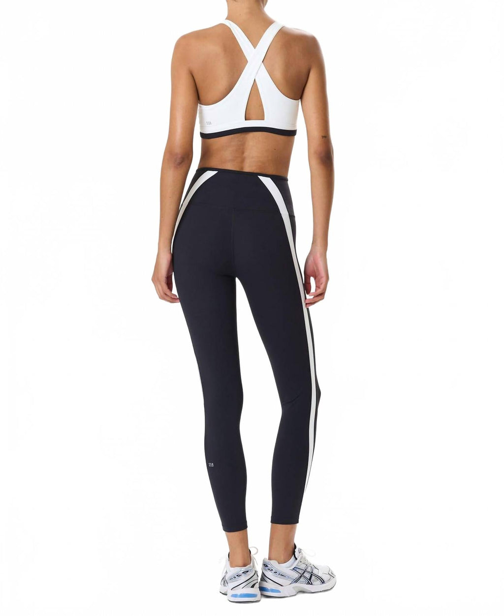 Miles High Waist Rigor Legging In Black/white