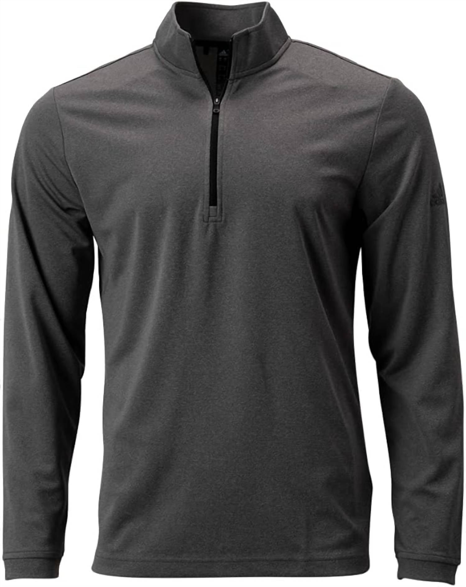 Men's Lightweight Quarter Zip Top In Black