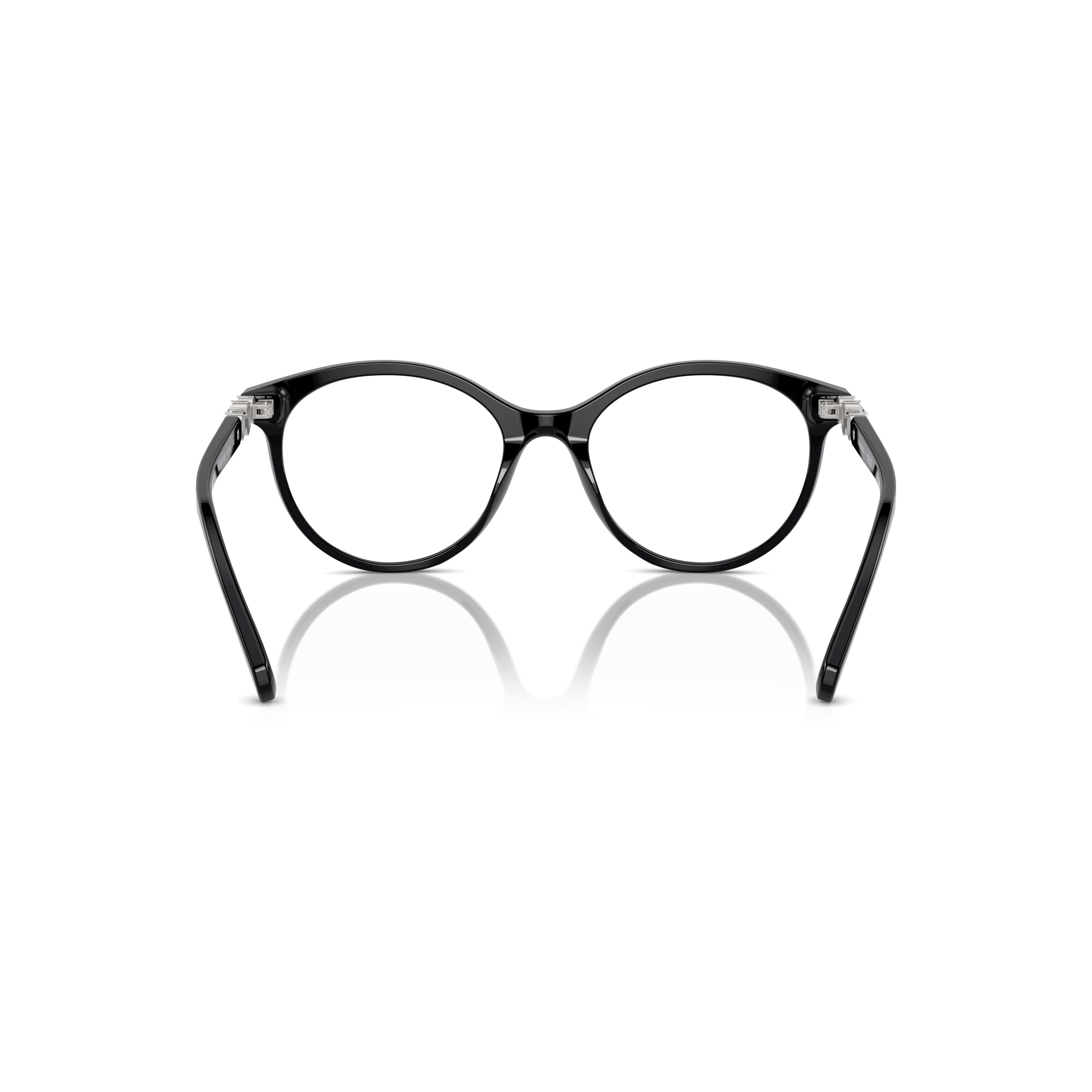 0Sk2019 Black Acetate Sunglasses with Crystal-Embellished Temples