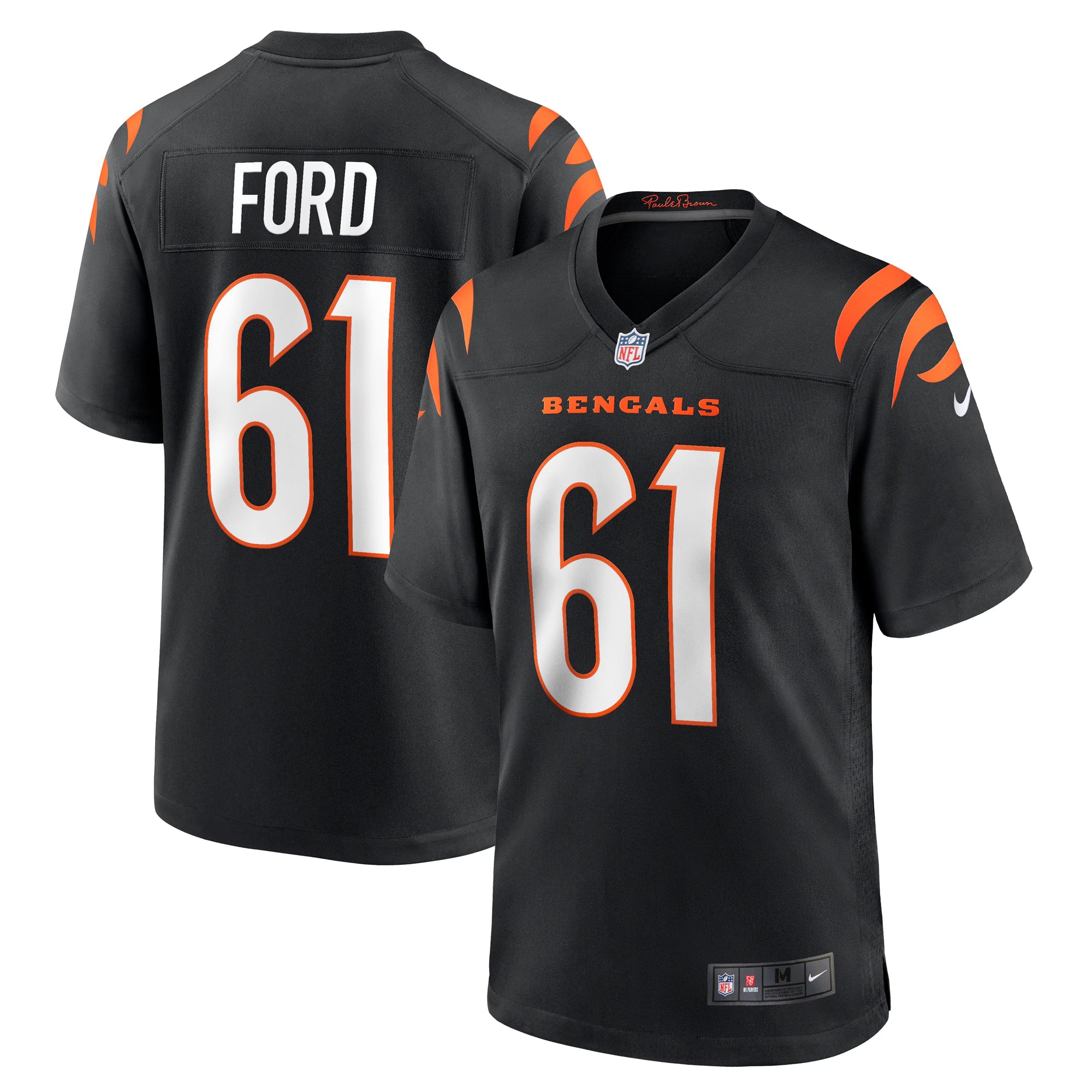 Cincinnati Bengals Cody Ford Black Game Jersey