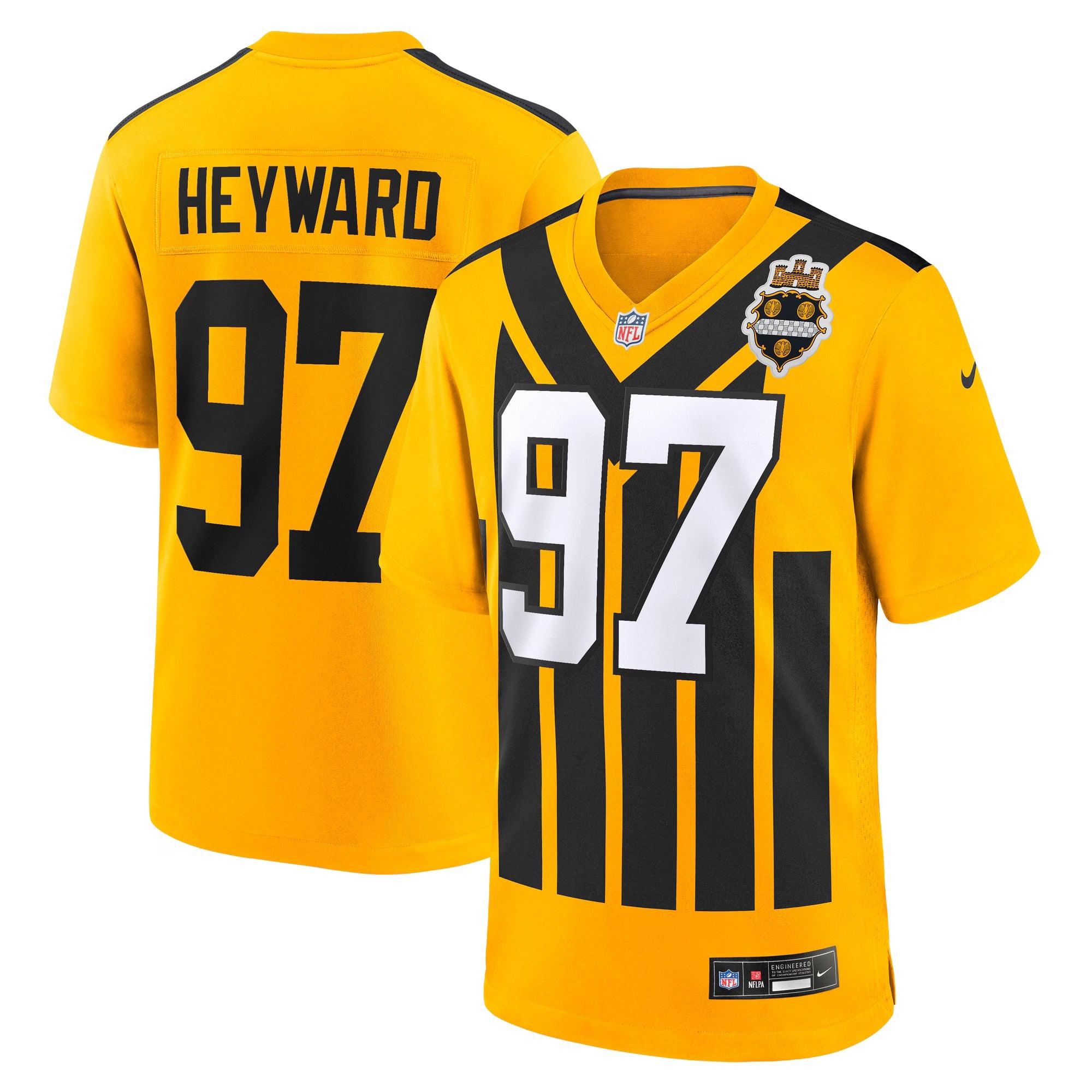 Pittsburgh Steelers Cameron Heyward Gold Alternate 1933 Throwback Game Jersey