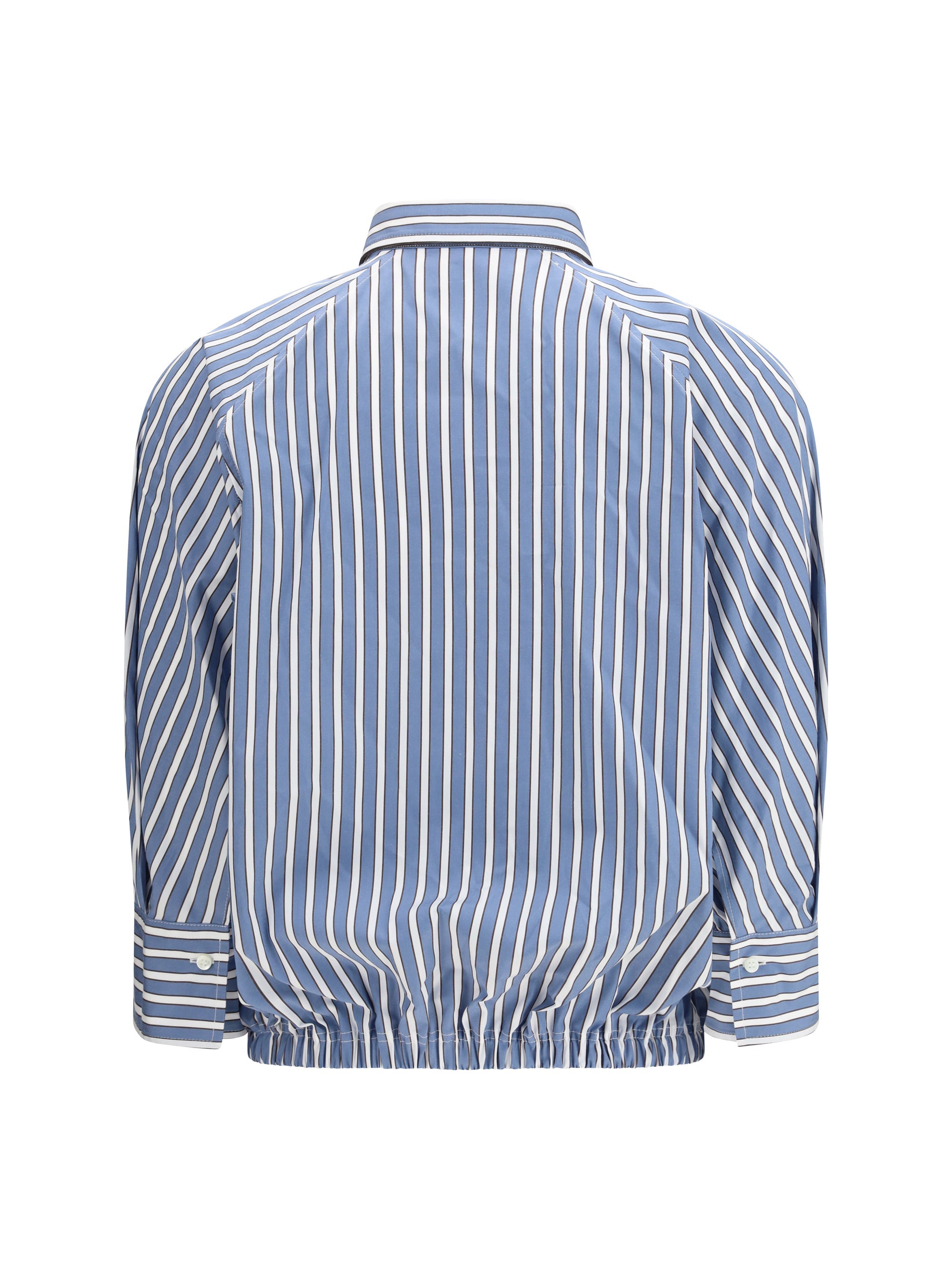 Brunello Cucinelli Women Shadow Stripe Poplin Shirt