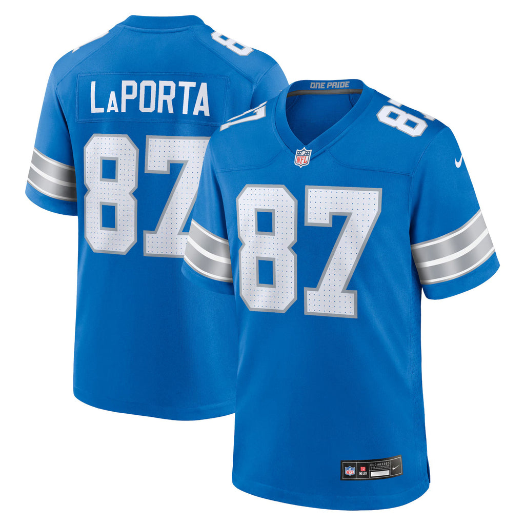Detroit Lions Sam LaPorta Blue Game Jersey