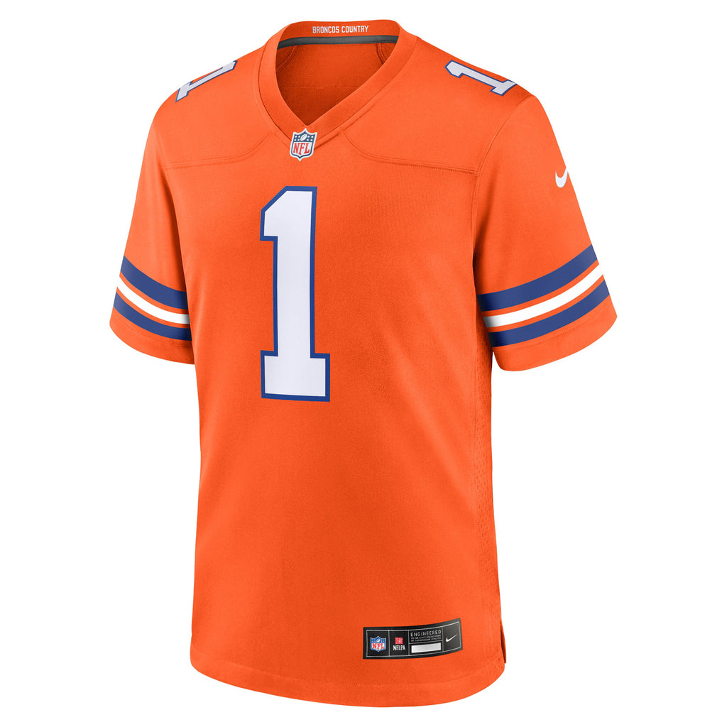 Denver Broncos Jason Elam Orange Retired Player Alternate Game Jersey