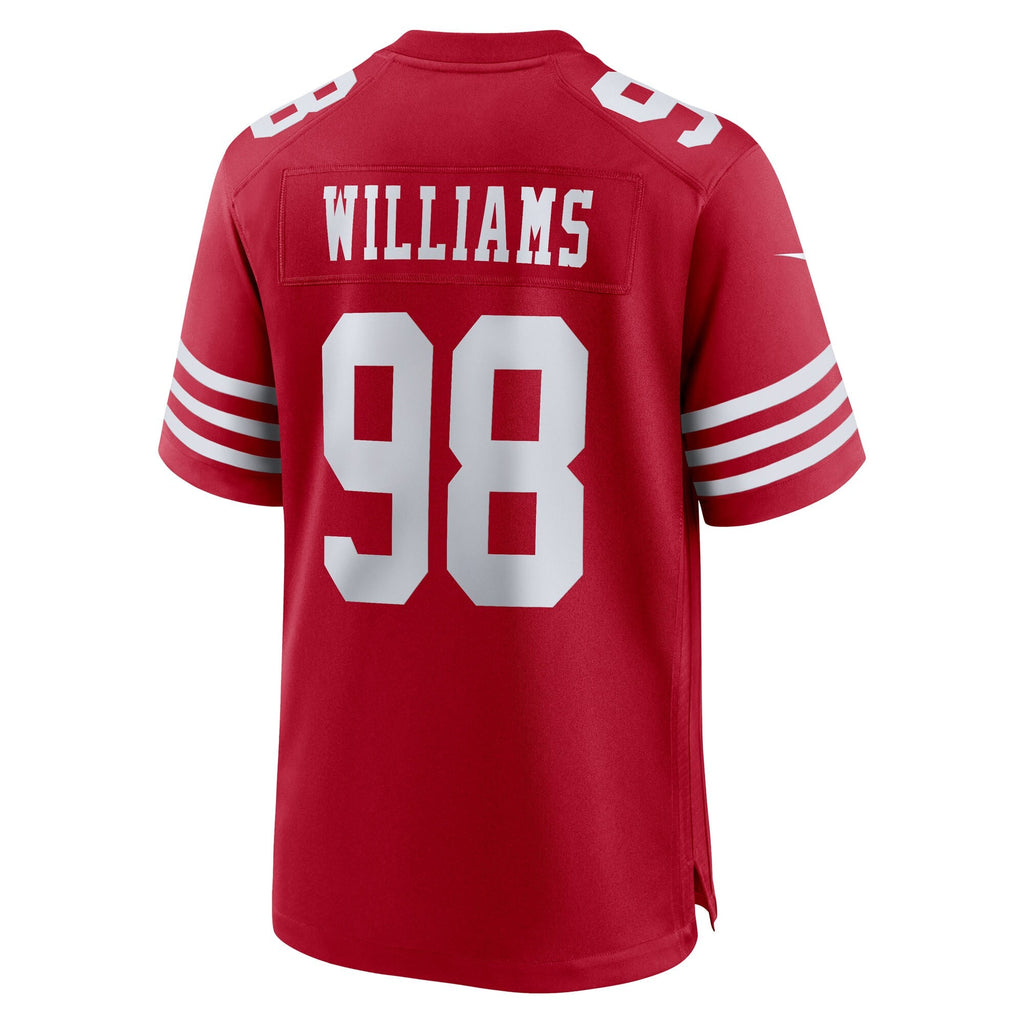 San Francisco 49ers Mykel Williams Scarlet 2025 NFL Draft First Round Pick Game Jersey