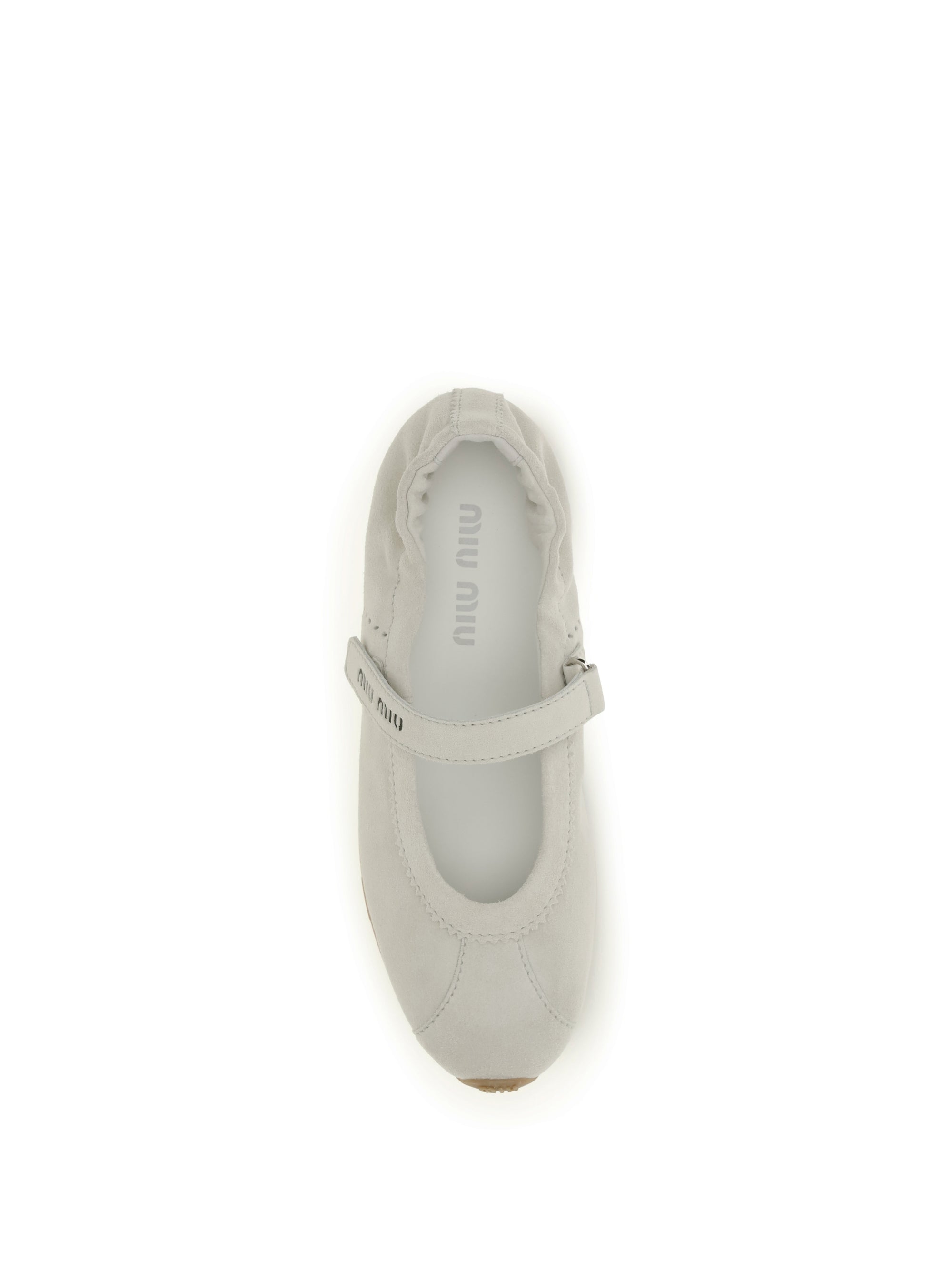 Miu Miu Women Plume Suede Ballerinas
