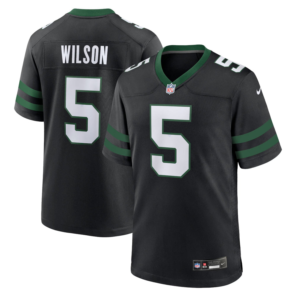 New York Jets Garrett Wilson Legacy Black Alternate Game Jersey