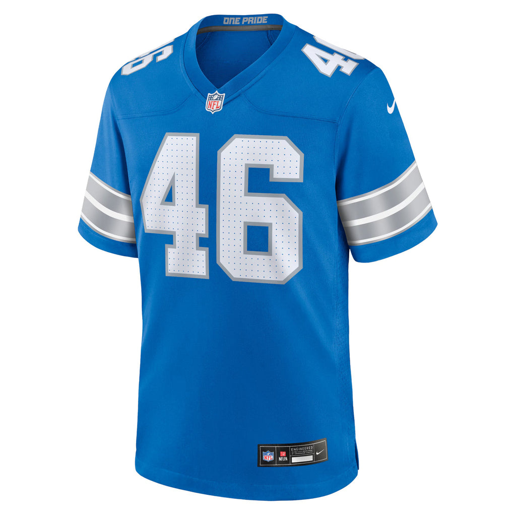 Detroit Lions Jack Campbell Blue Game Jersey