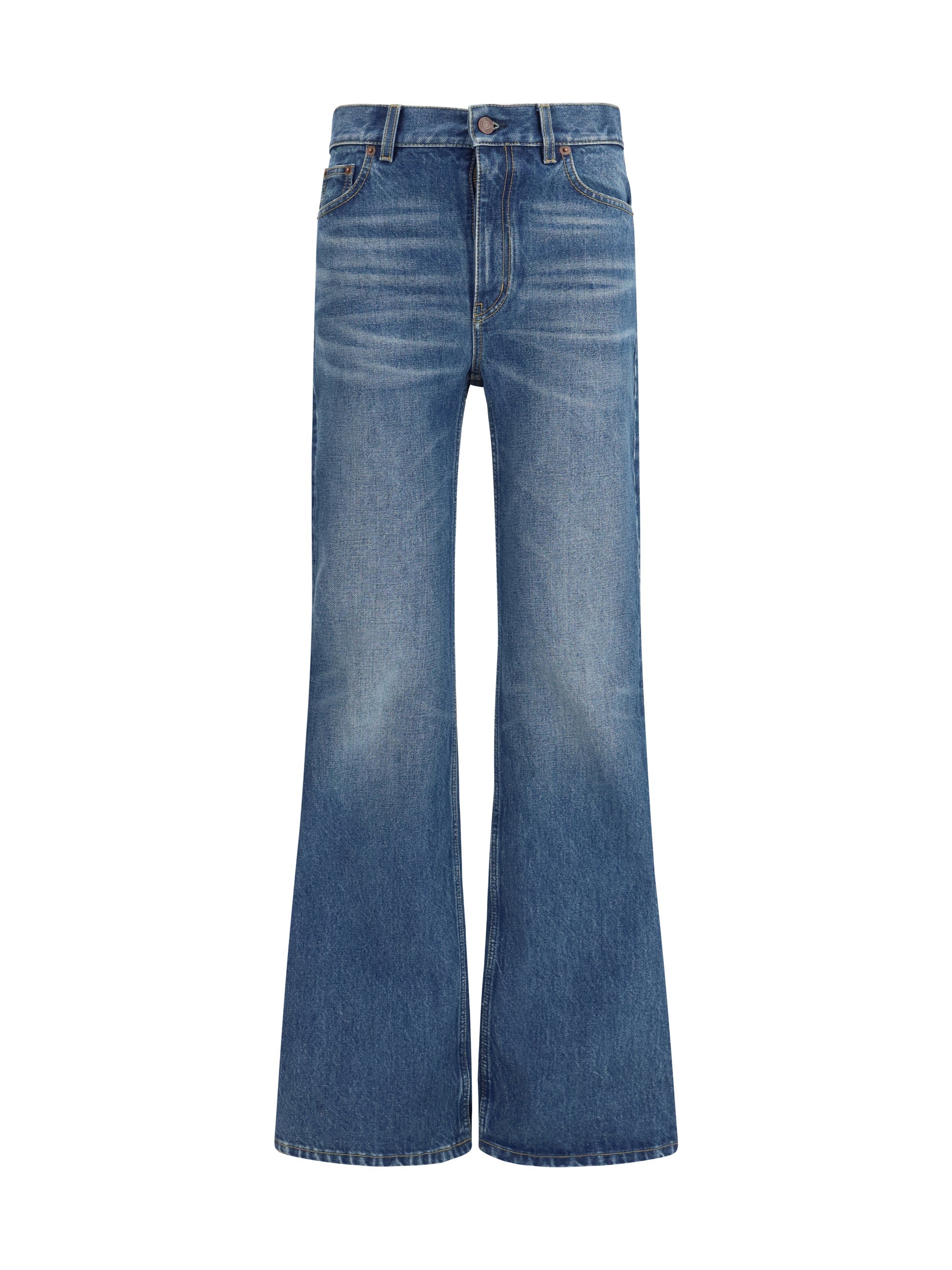 Chloé Women Jeans Flared In Organic Cotton Denim