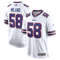 Buffalo Bills Matt Milano White Away Game Player Jersey