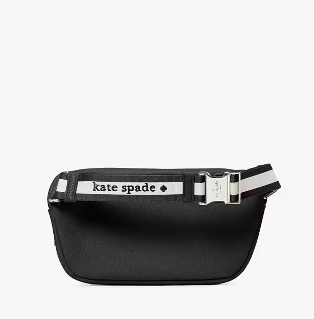 NWT Kate Spade Emma Leather Belt Bag In Black
